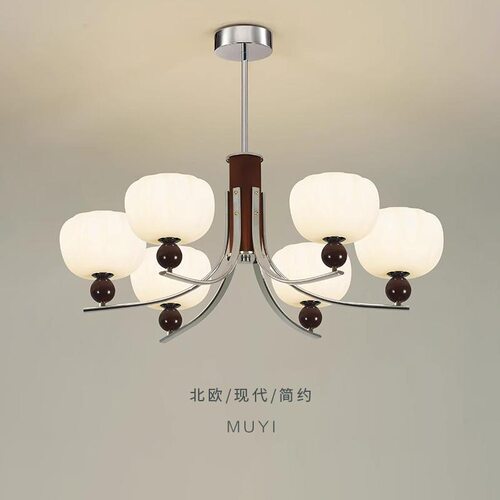法式中古北欧复古实木餐厅灯