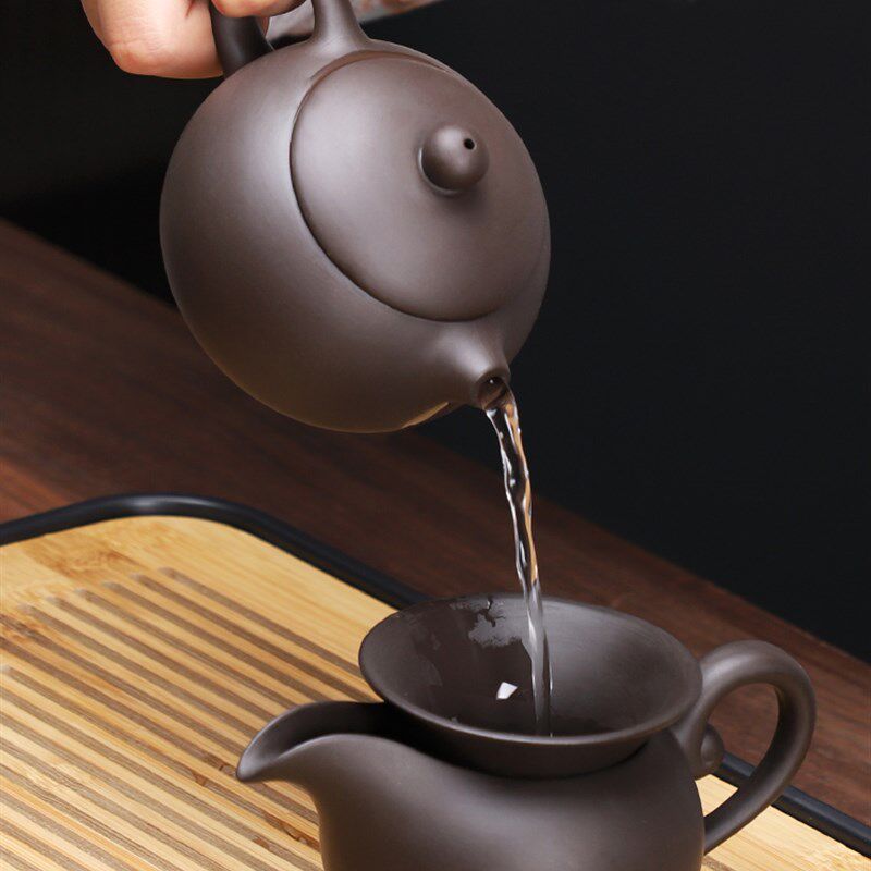 原矿紫砂功夫茶具套装家用轻奢高档新中式茶壶茶杯茶盘办公室会客
