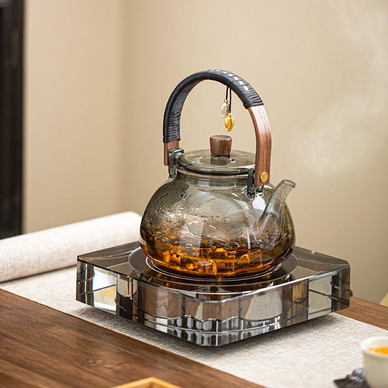 家用中式煮茶器壶套装全自动电陶炉大号耐高温过滤水晶玻璃烧水壶