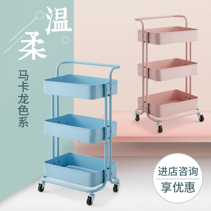 美容美发推车皮肤管理移动收纳置物架美甲工具车美容院专用小推车