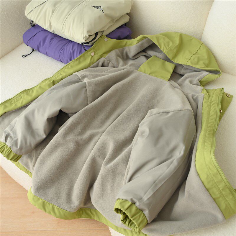 170码中大童 儿童夹棉连帽外套 男童女童防风棉服棉衣 秋冬款童装