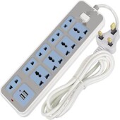 香港版 插头家用英制万能通用接线板 英规拖板英标带USB排插座英式