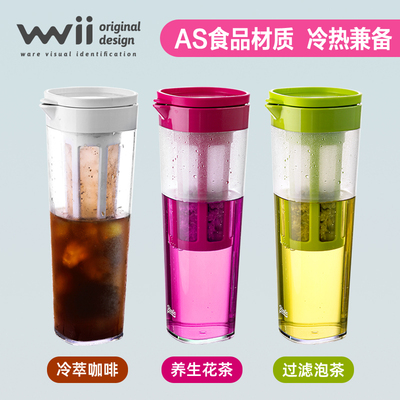 wvii 冷萃咖啡壶家用冰箱冷萃瓶冷泡果茶壶冰萃果汁冰滴壶冷萃杯
