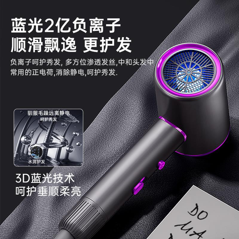 德系吹风机负离子护发恒温速干家用大风力理发店强力电吹风筒静音