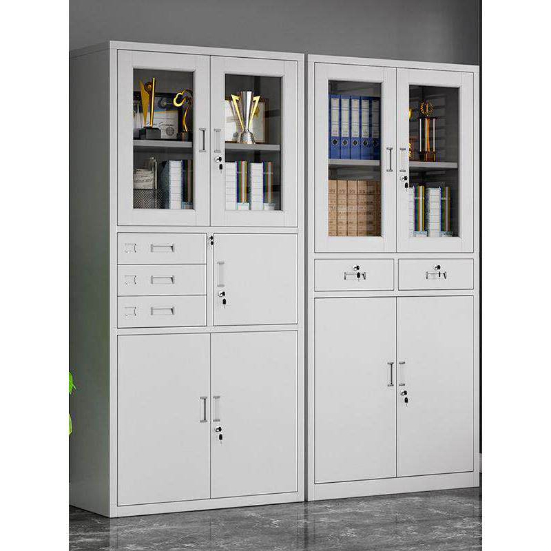 文件资料档案办公室凭证矮柜五节保密铁皮密集架书架货架储物柜子