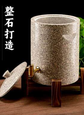 麦饭石饮水机过滤净化茶道储水罐水缸天然石非紫砂缸净化水石头桶