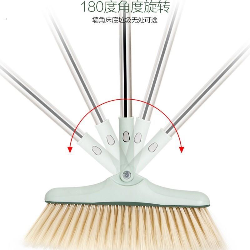 梳齿旋转扫帚畚箕组合家用扫地不粘头发软毛笤帚扫把簸箕套装