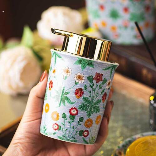 泡沫洗手液瓶子轻奢陶瓷慕斯起泡器乳液分装瓶空瓶打泡器按压起泡