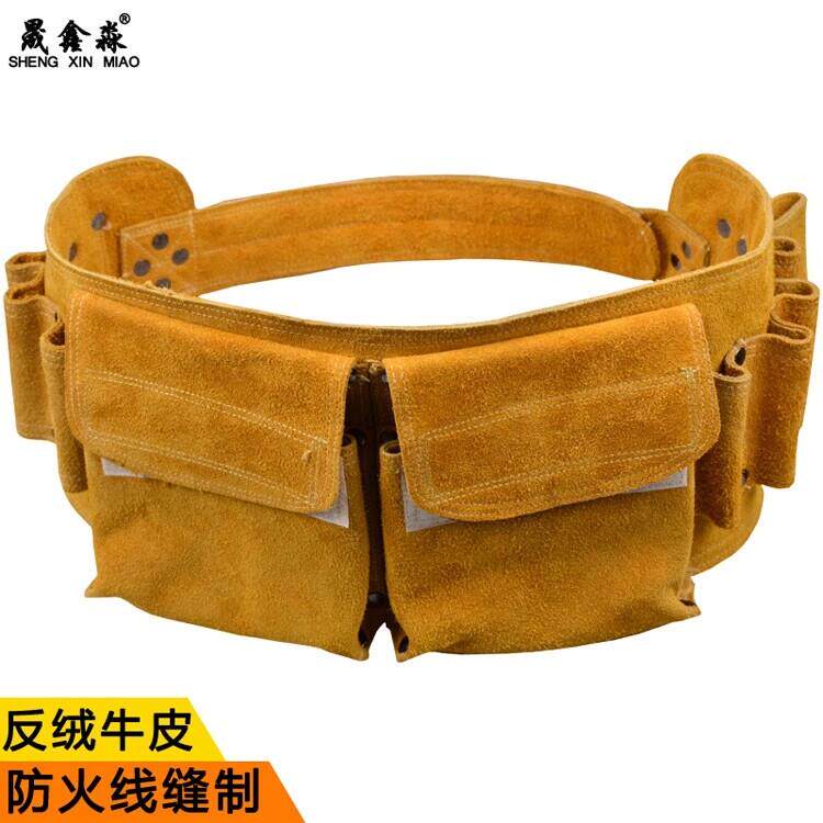牛皮工具包加厚耐磨高空作业工具袋水电木工工作腰包多功能腰带