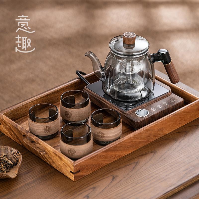 耐热玻璃煮茶壶蒸茶器小型电陶炉套装煮黑茶养生茶小青柑泡茶新款