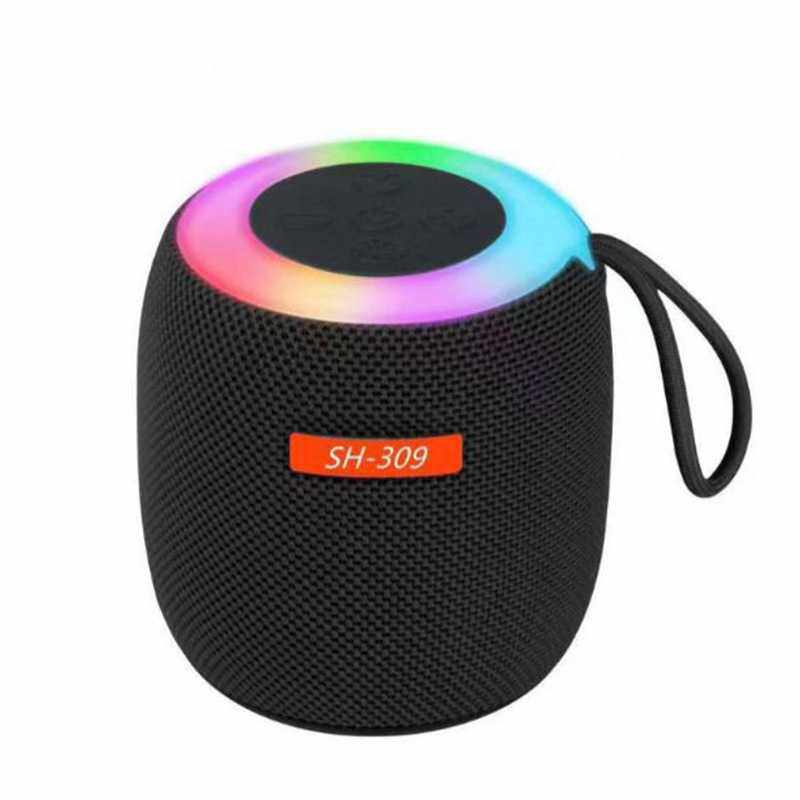 蓝牙音箱户外骑行便携迷你插卡低音炮家用氛围灯桌面无线音响