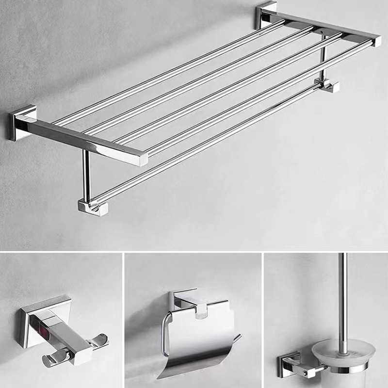 毛巾架全铜浴巾架单杆墙上壁挂毛巾置物架浴室五金壁挂式家用