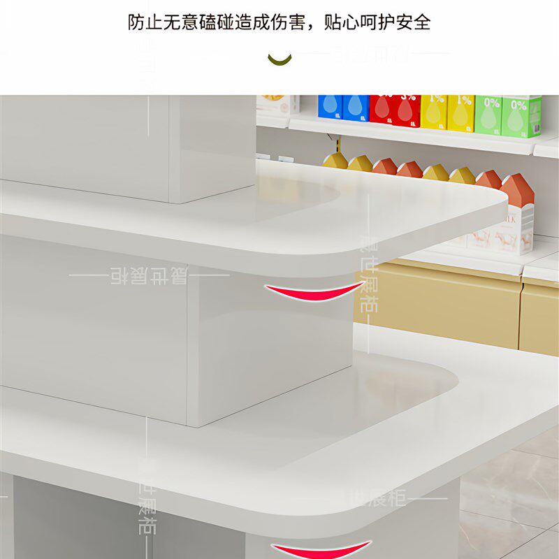 超市中岛台堆头促销摆台货架产品陈列架文具展示置物台样品展示柜