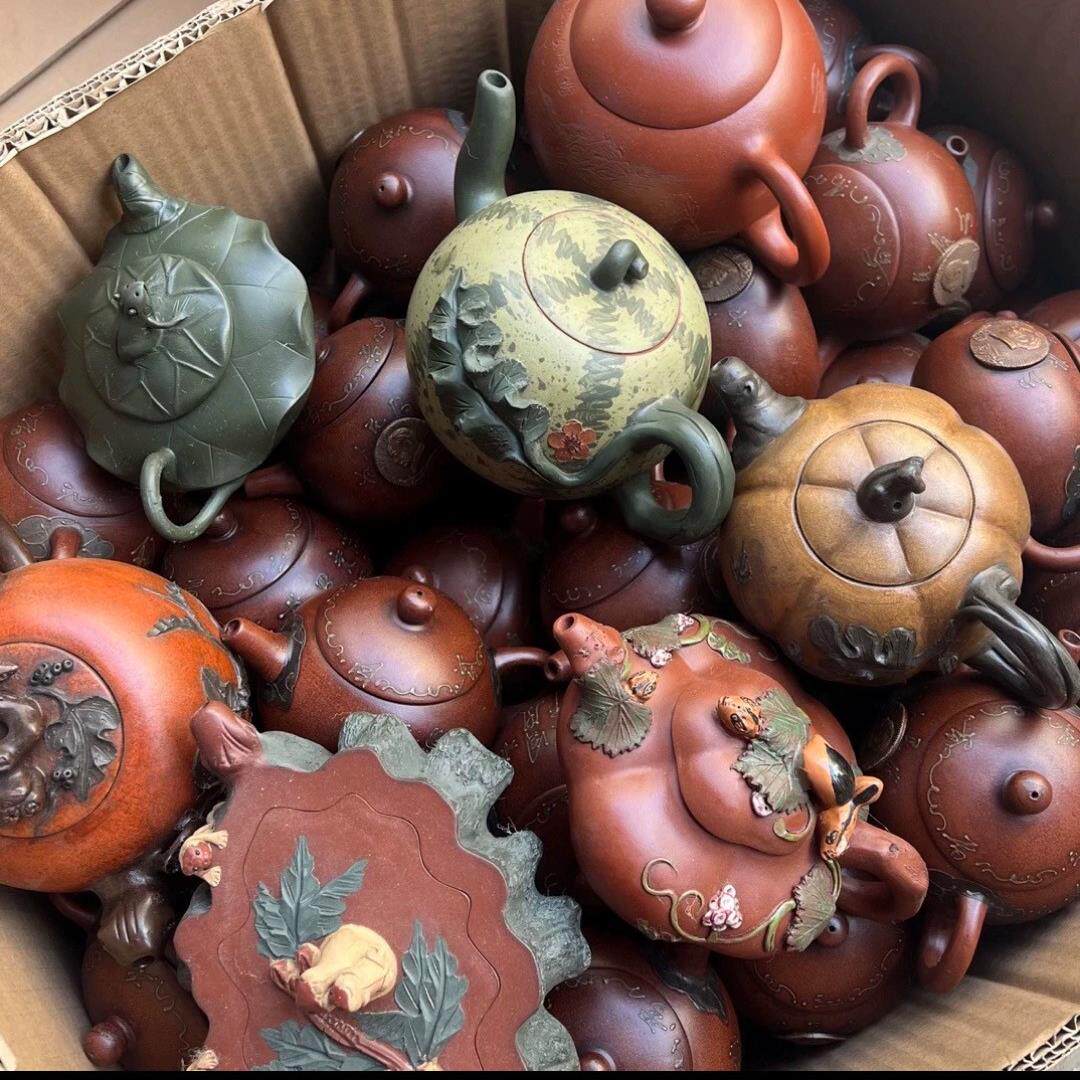 库存处理名家纯手工壶宜兴紫砂壶仿古老壶大容量壶景舟石瓢西施壶