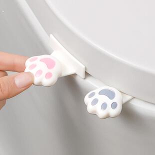 马桶提盖器可爱猫爪马桶盖掀开 器提手防脏手揭盖神器马桶开 关按