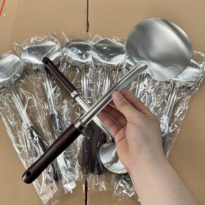 家用胡桃木手柄蘑菇铲短柄炒菜勺厨房贵州炒勺家用厨具铲子防烫,厨房/烹饪用具,锅铲,淘宝优惠券,粉丝福利购,淘宝优惠卷