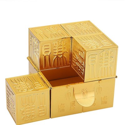 李居明吉祥物金赚房财箱摆件创造财富催财力家居客厅办公室摆设
