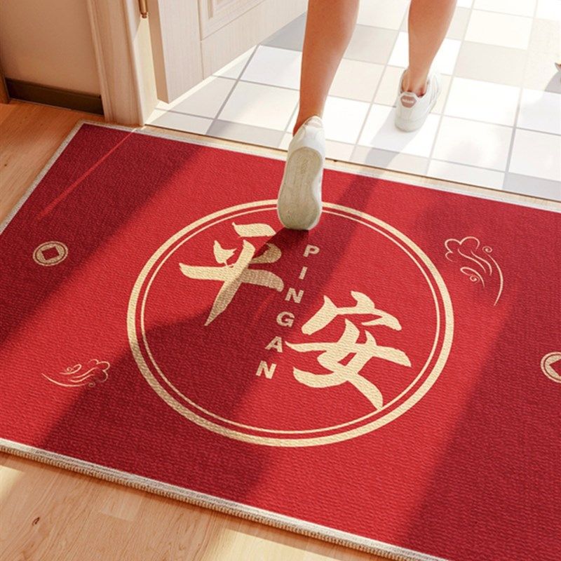 入户门红色地垫2023新款高级感门口门垫入室门地门外入户蹭土门垫,居家布艺,家用脚垫,淘宝优惠券,粉丝福利购,淘宝优惠卷