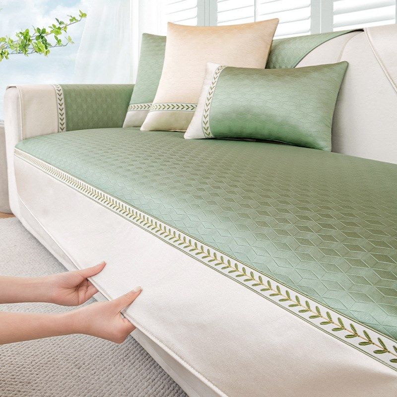 2024新款夏季沙发垫冰丝凉席坐垫防滑沙发套罩盖布巾夏天用的凉垫,居家布艺,沙发套,淘宝优惠券,粉丝福利购,淘宝优惠卷