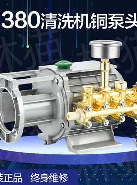 通用黑猫林猫220V高压清洗机QL280380型洗车机刷车器配件铜铝泵头