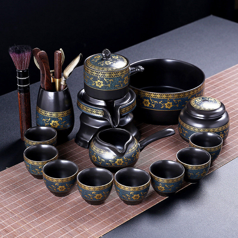 懒人石磨自动茶具套装家用泡茶壶客厅办公室陶瓷功夫茶杯冲茶器,餐饮具,功夫茶具,淘宝优惠券,粉丝福利购,淘宝优惠卷