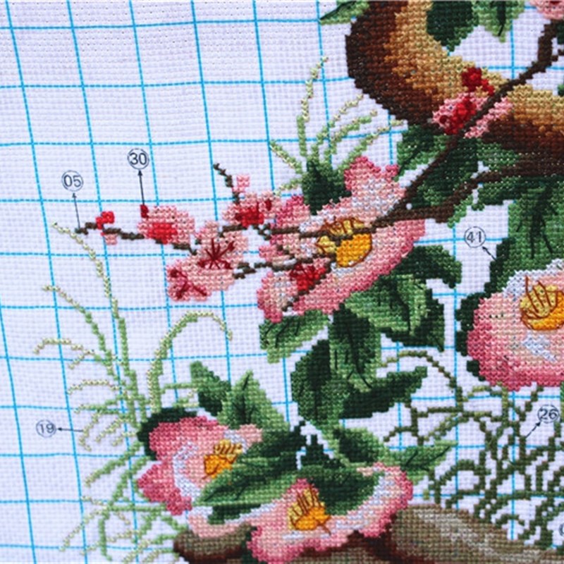 十字绣成品纯手工出售梅兰竹菊四联画客厅卧室新款装饰画已绣好的