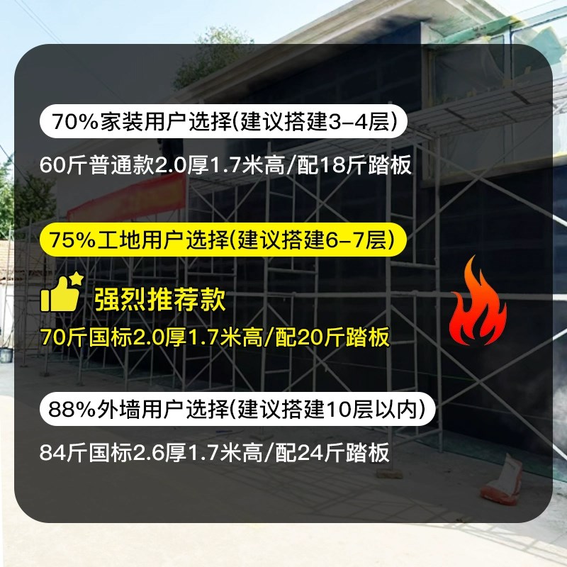 湖南长沙多功能型全套工程工地施工移动脚手架家用装修脚手架子厂