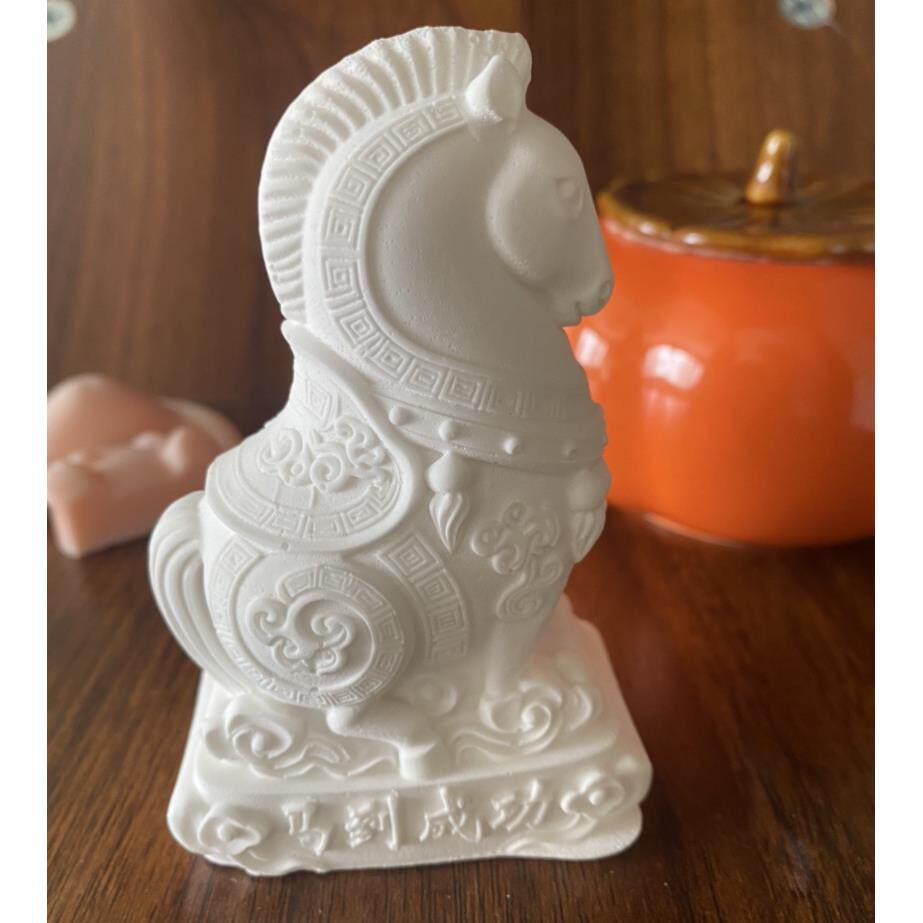 马到成功马踏祥云水泥模具diy唐马马来运转石膏滴胶摆件矽胶磨具