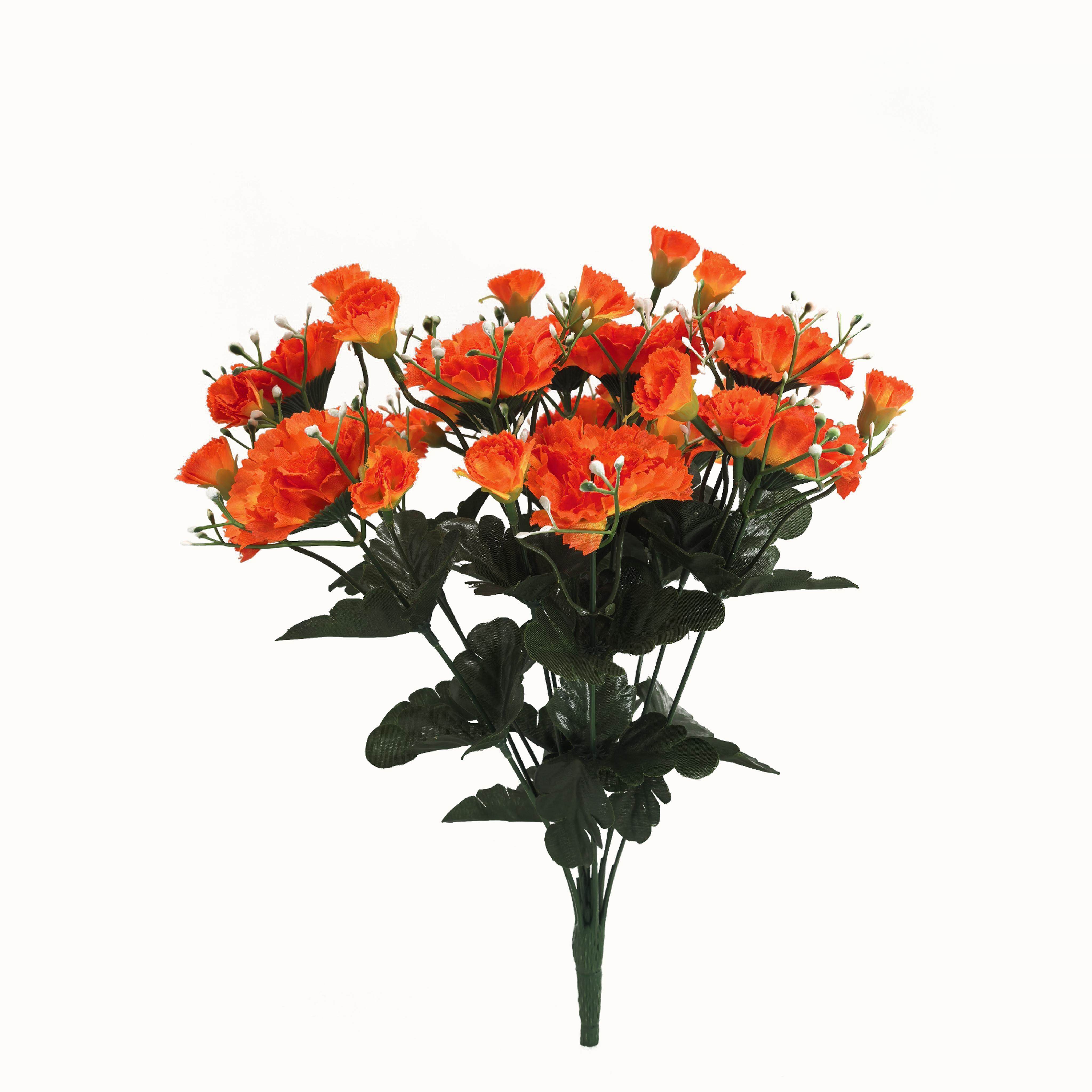 康乃馨假花彷真花摆件绢花布花摆设客厅装饰花束茶几干燥花塑料花