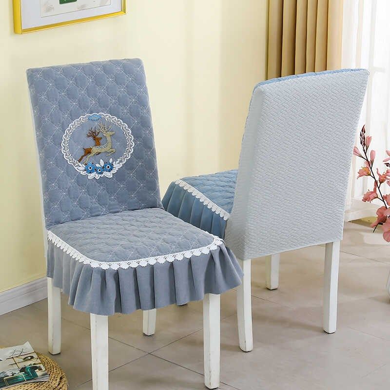 椅子套罩全包餐厅餐桌椅垫坐垫四季通用靠背一体防滑餐椅套连体垫