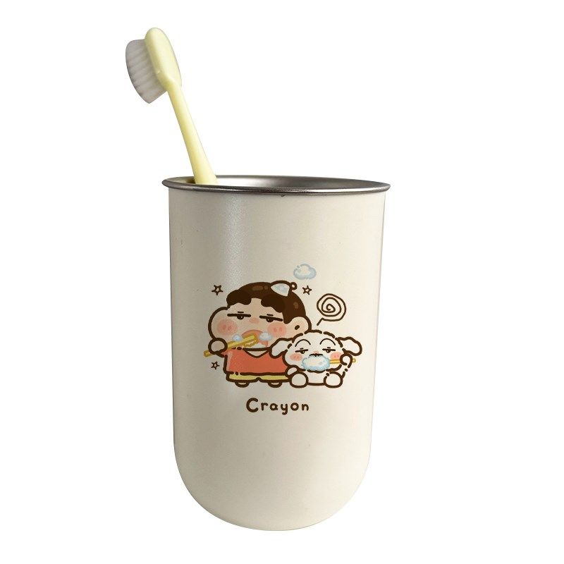 可爱小新漱口杯刷牙杯情侣不锈钢304新款洗漱水杯儿童成人牙刷杯,家庭/个人清洁工具,洗漱杯,淘宝优惠券,粉丝福利购,淘宝优惠卷