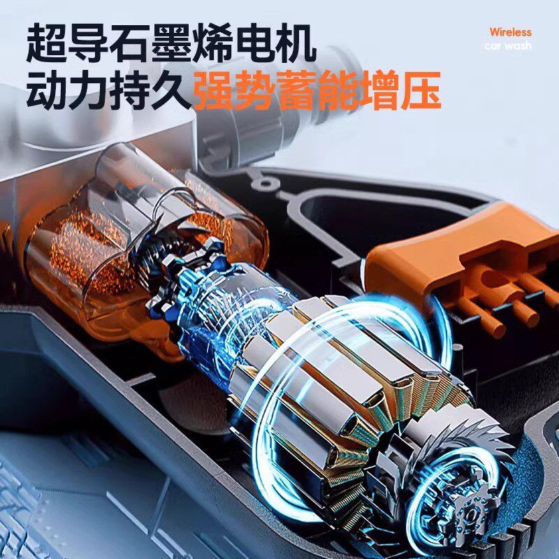 2025新型增压水枪高压洗车家用洗车机220v高压锂电池无线强力洗地