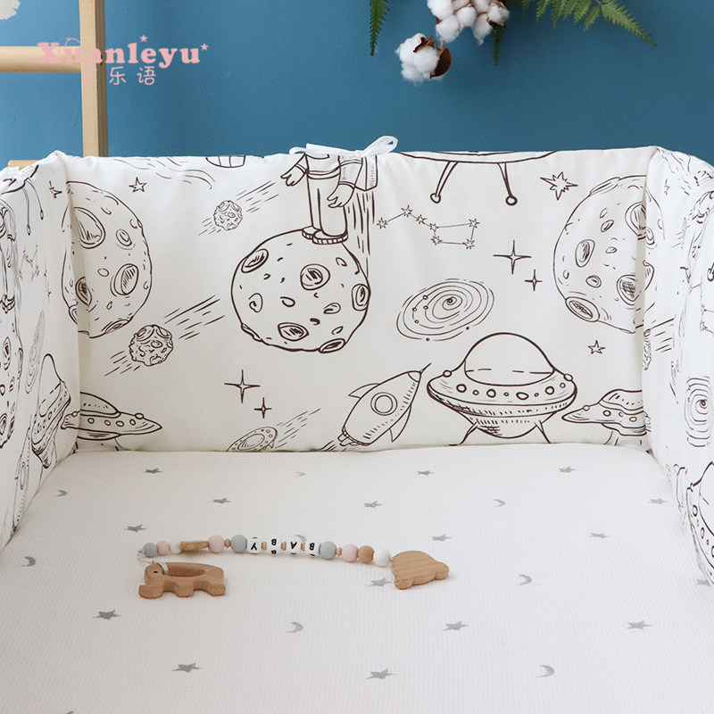 宝宝床围婴儿防摔防撞一片式拼接床床围栏软包床品套件纯棉可拆洗,婴童用品,床围/床靠,淘宝优惠券,粉丝福利购,淘宝优惠卷