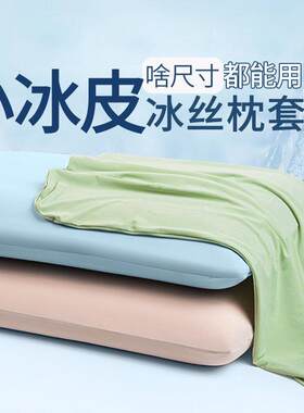 远梦夏季冰丝枕头套凉感枕套一对装夏天专用单个2026新款记忆儿童