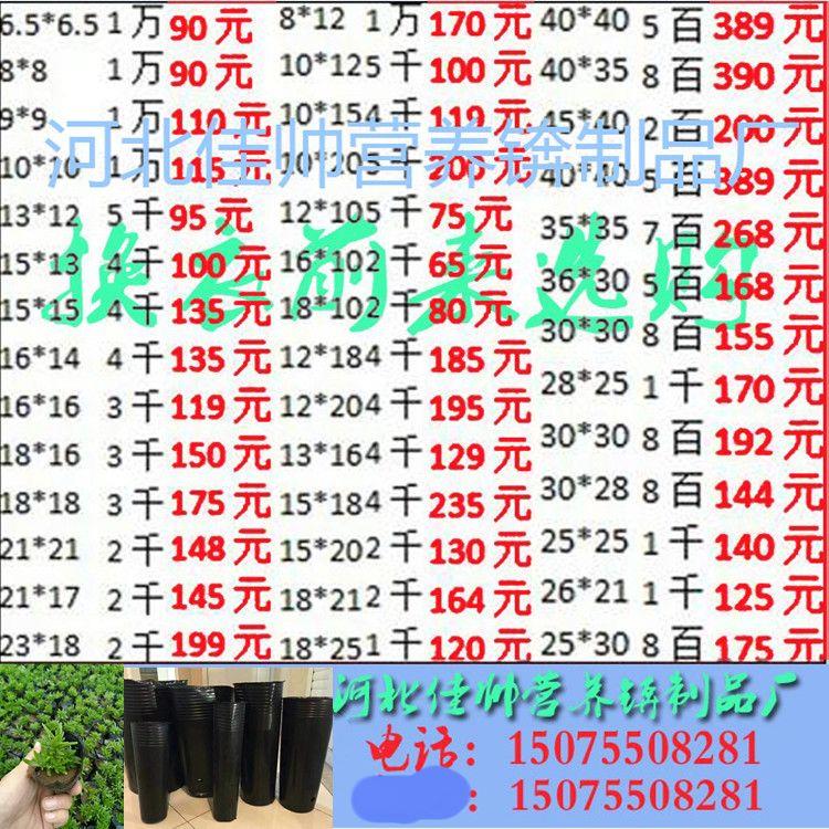 营养钵营养杯塑料育苗杯花盆一次性营养袋厂家直销育苗盆黑色