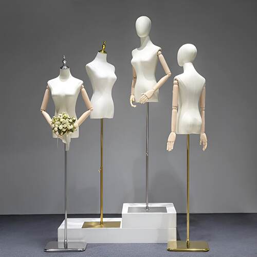 服装店模特展示架半身女装橱窗展示假人道具服装时尚橱窗道具
