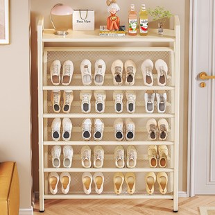 鞋架子多层家用门口入户门小窄置物架2025新款小型不锈钢简易鞋柜