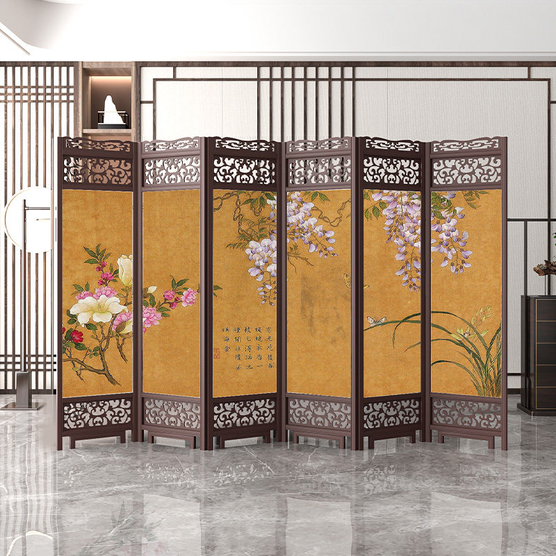 实木中式仿古屏风折叠可移动卧室遮挡隔断客厅隔断玄关双面复古,基础建材,屏风,淘宝优惠券,粉丝福利购,淘宝优惠卷