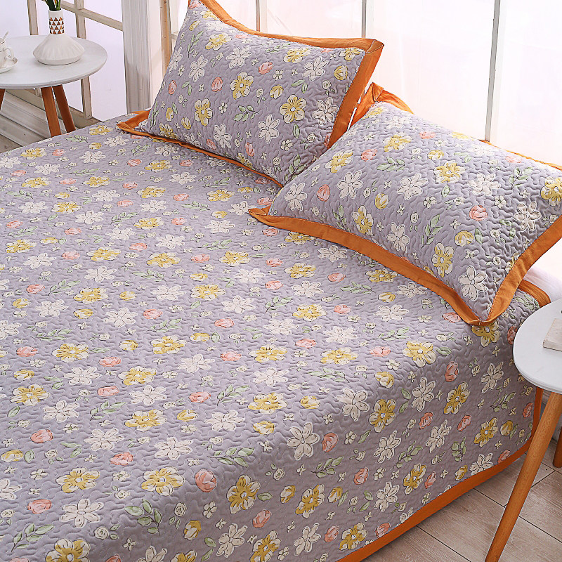 A类双层纱床盖新款高端榻榻米夹棉厚床单炕盖三件套四季通用铺盖,床上用品,床盖,淘宝优惠券,粉丝福利购,淘宝优惠卷