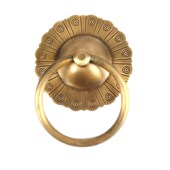 纯铜木门铜拉手中式 门环实心拉环仿古铁门把手 仿古铜大门拉手老式