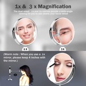 法国高档台式 婚房礼品双面梳妆镜学生美妆网红桌面镜子 化妆镜欧式