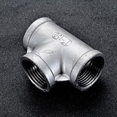 304 316不锈钢三通内螺纹丝扣变径加厚三通4分6分1寸1.5寸2寸