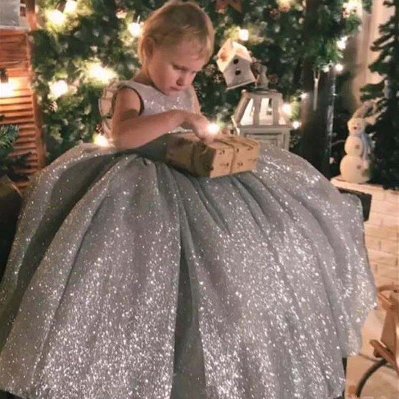 六一儿童礼服长蓬蓬裙女童生日公主裙花童钢琴比赛儿童走秀演出服