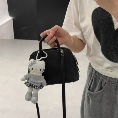 手作可爱长腿kitty优雅斜肩kt公仔包包挂件钥匙扣车挂送闺蜜礼物
