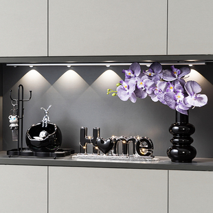 现代玄关钥匙收纳摆件入户进门口鞋柜锁匙轻奢装饰品乔迁新居礼品