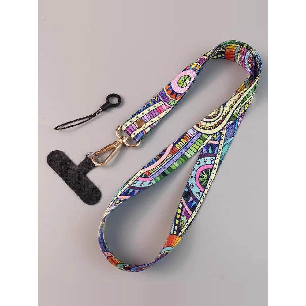 高端复古图腾手机挂绳挂脖吊绳子伸缩不可调手机壳背带绳斜挎挂链,3C数码配件,手机挂件/手机链,淘宝优惠券,粉丝福利购,淘宝优惠卷