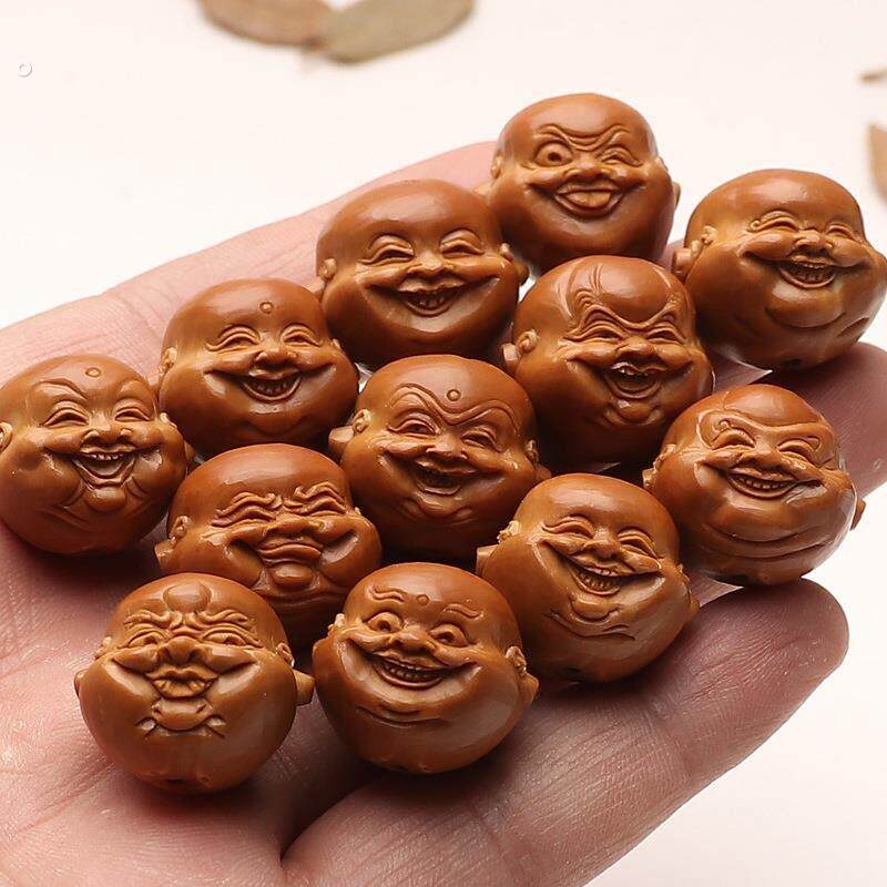 人生百态橄榄核手串铁核可爱童趣十分开心手工核雕笑口常开手錬男