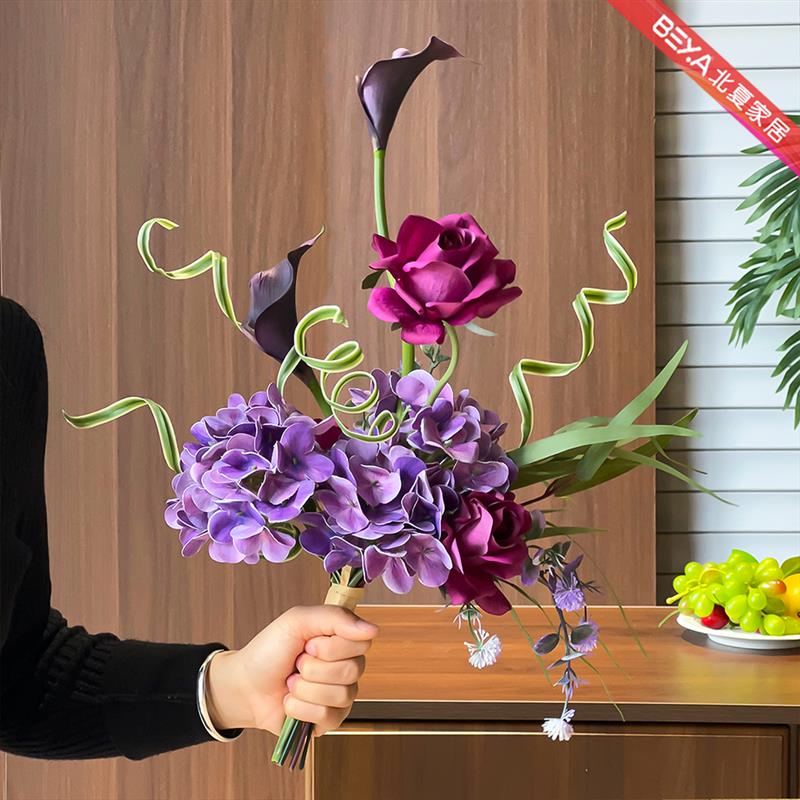 仿真花假花摆设花艺摆件餐桌花摆花轻奢高级感逼真桌面花束装饰品