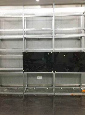 景方海康大华液晶拼接屏垂直支架落地壁挂式监控电视墙铝吊架