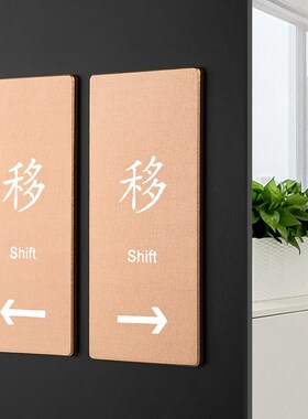 左移右移提示牌碰头台阶标志禁止吸烟温馨提示贴卫生间厕所标识牌